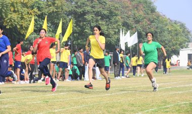 CHILDREN DISPLAY TALENT IN ANNUAL SPORTS MEET