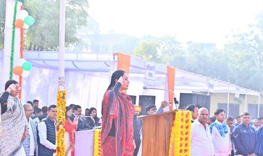 DEPUTY CHIEF MINISTER DIYA KUMARI CELEBRATES 75TH REPUBLIC DAY IN DUDU